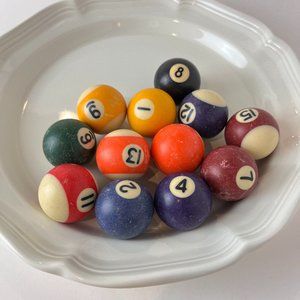 Vintage Miniature Billiard/Pool balls - set of 12